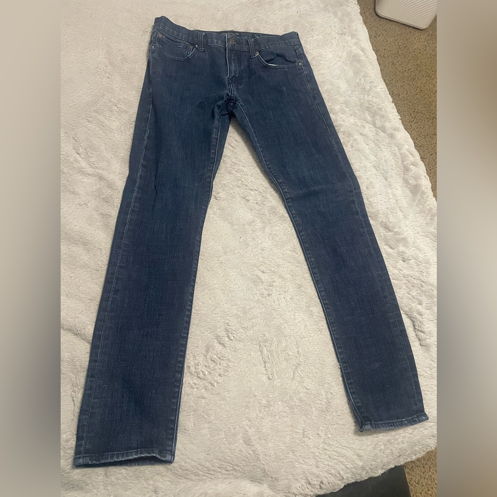 Men's Dark Blue Slim Skinny Jeans